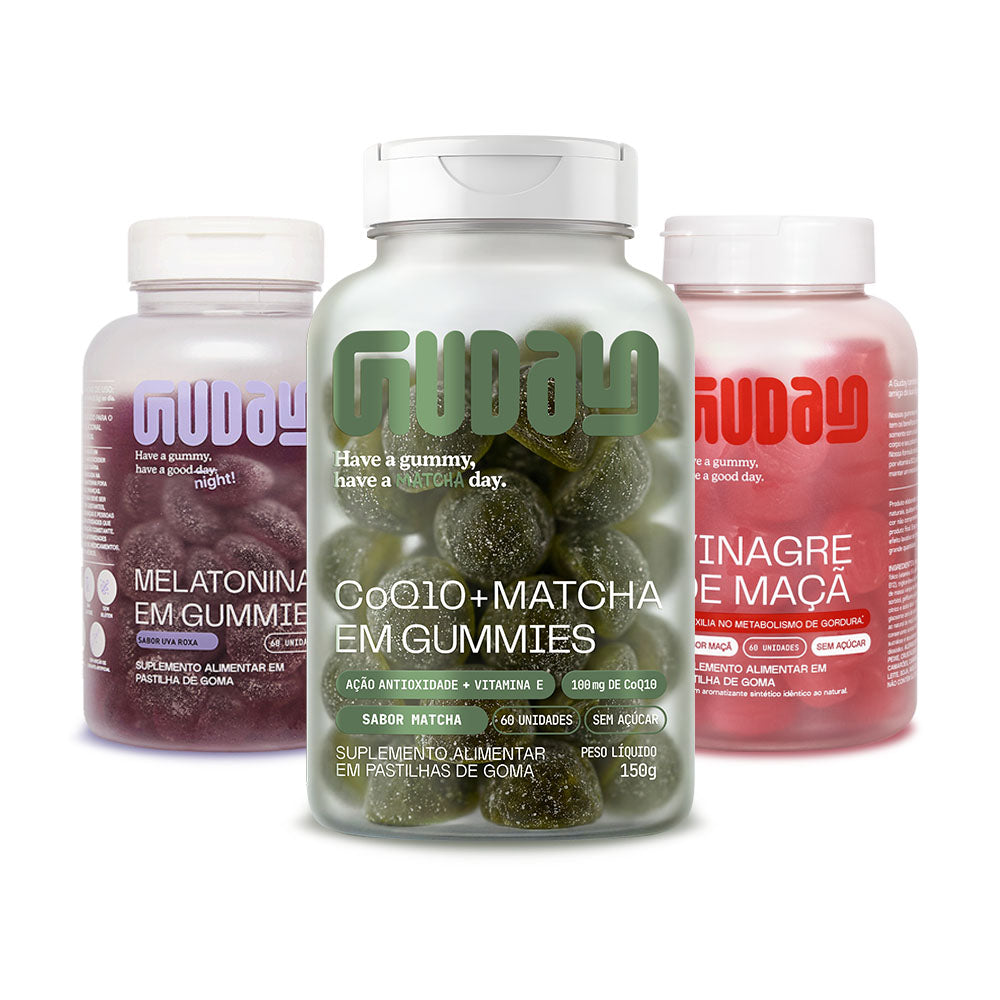 Melatonina + CoQ10 Matcha + Vinagre de Maçã