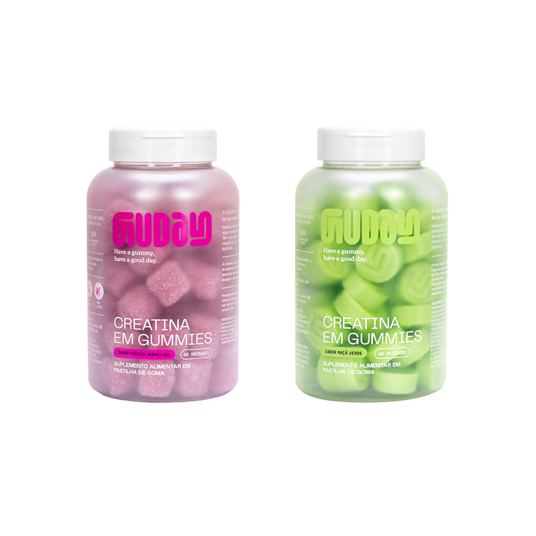 Creatina Maçã Verde + Creatina Frutas Vermelhas 💖💚