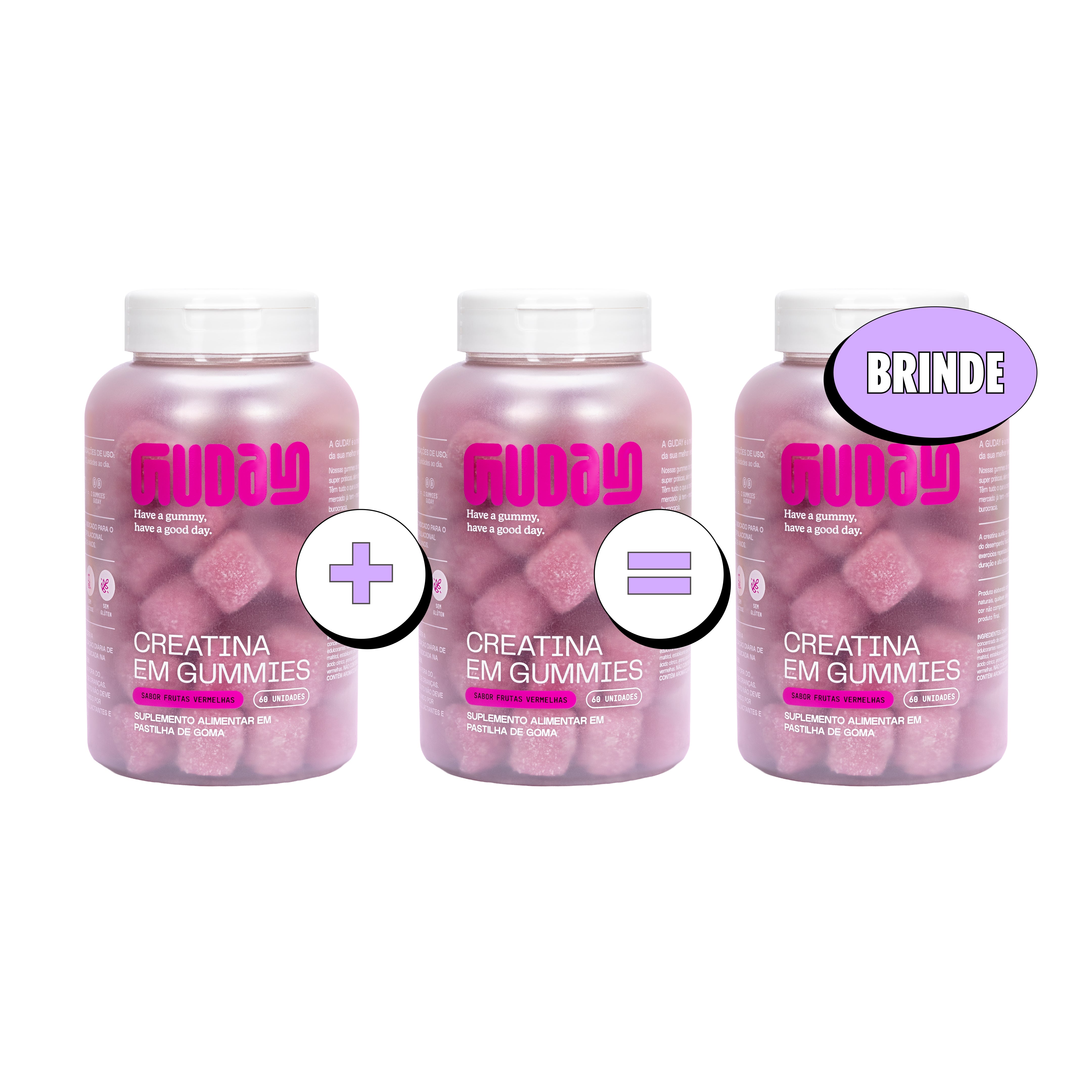 Compre 2, Leve 3 - Creatina de Frutas Vermelhas