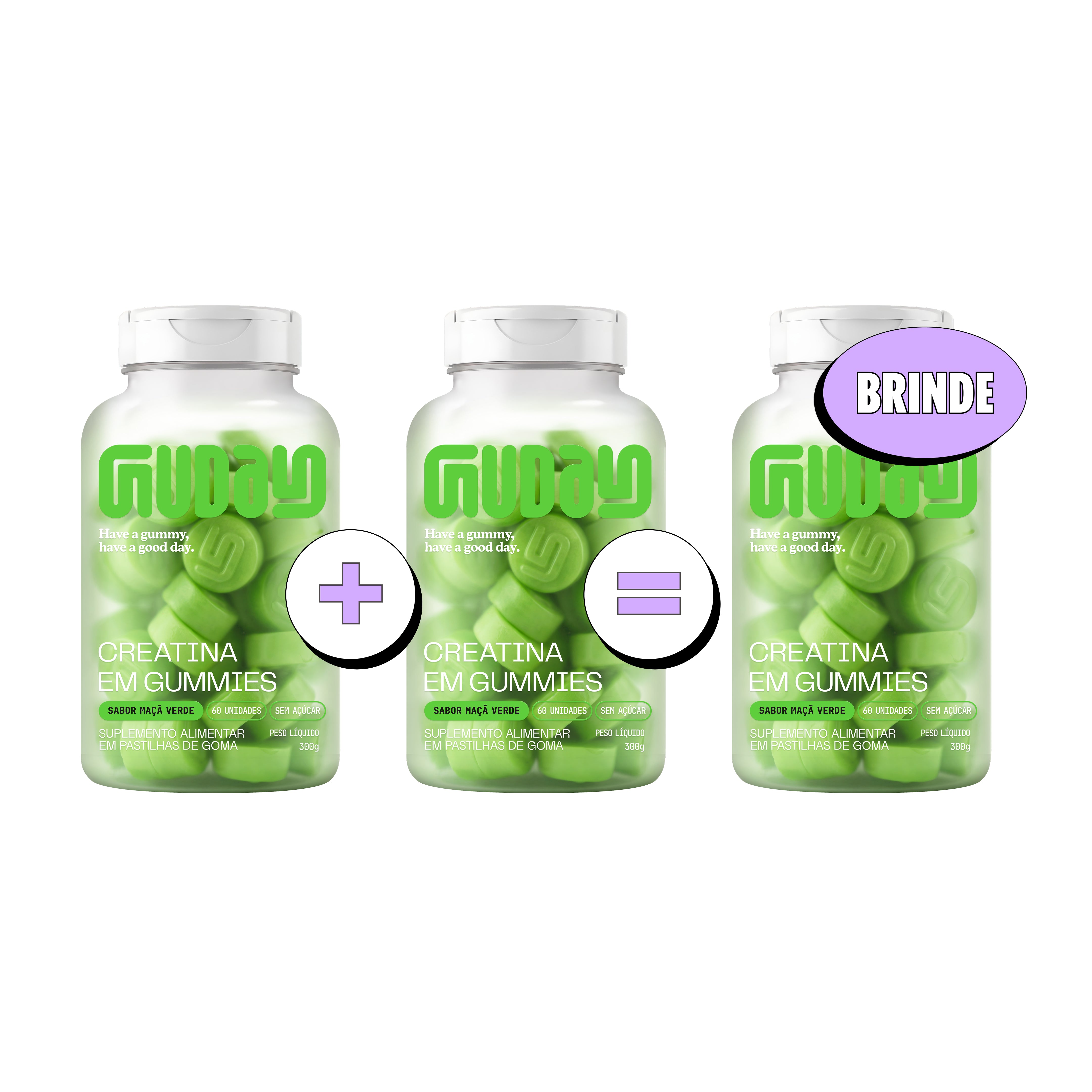 Compre 2, Leve 3 - Creatina de Maçã Verde