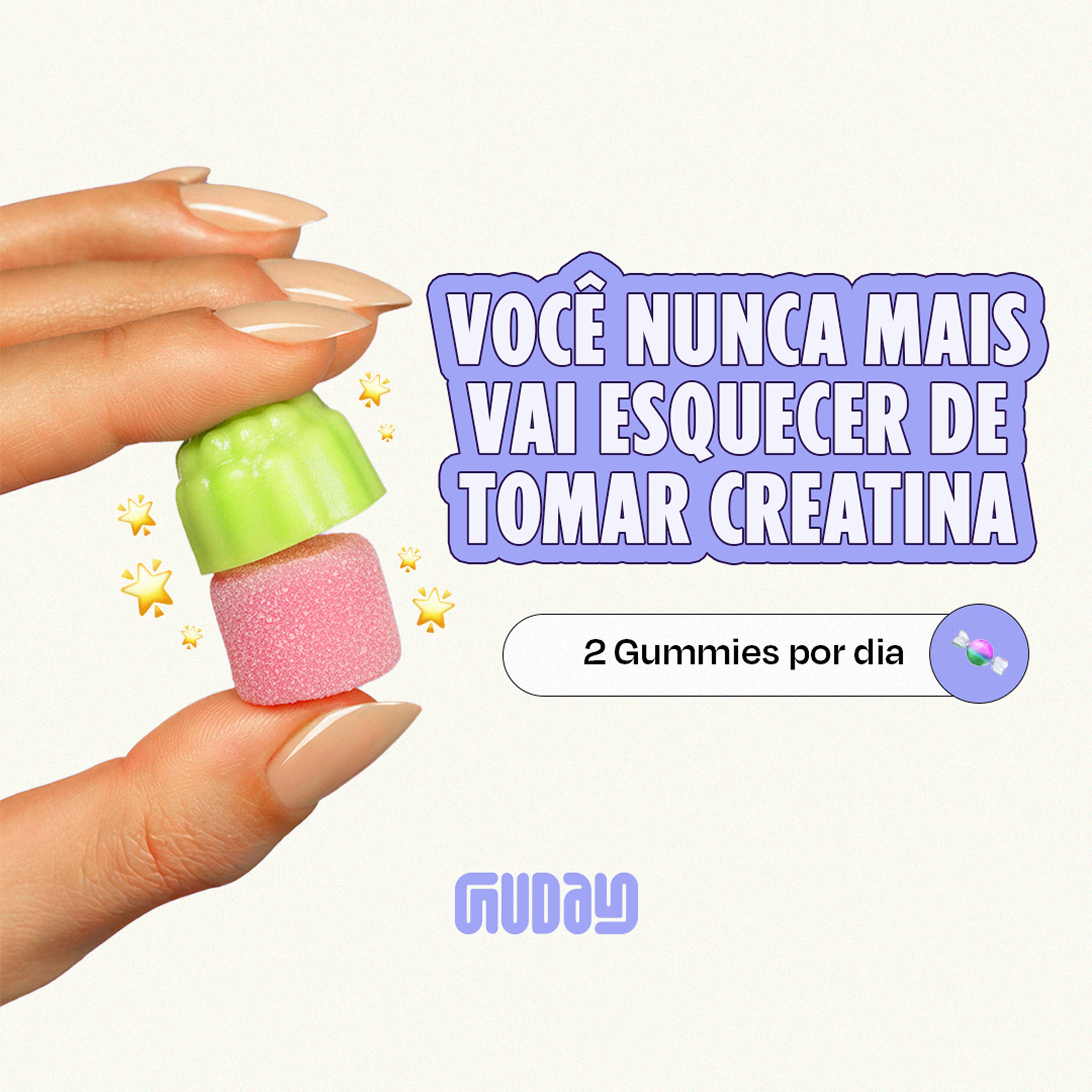 Creatina Maçã Verde + Creatina Frutas Vermelhas