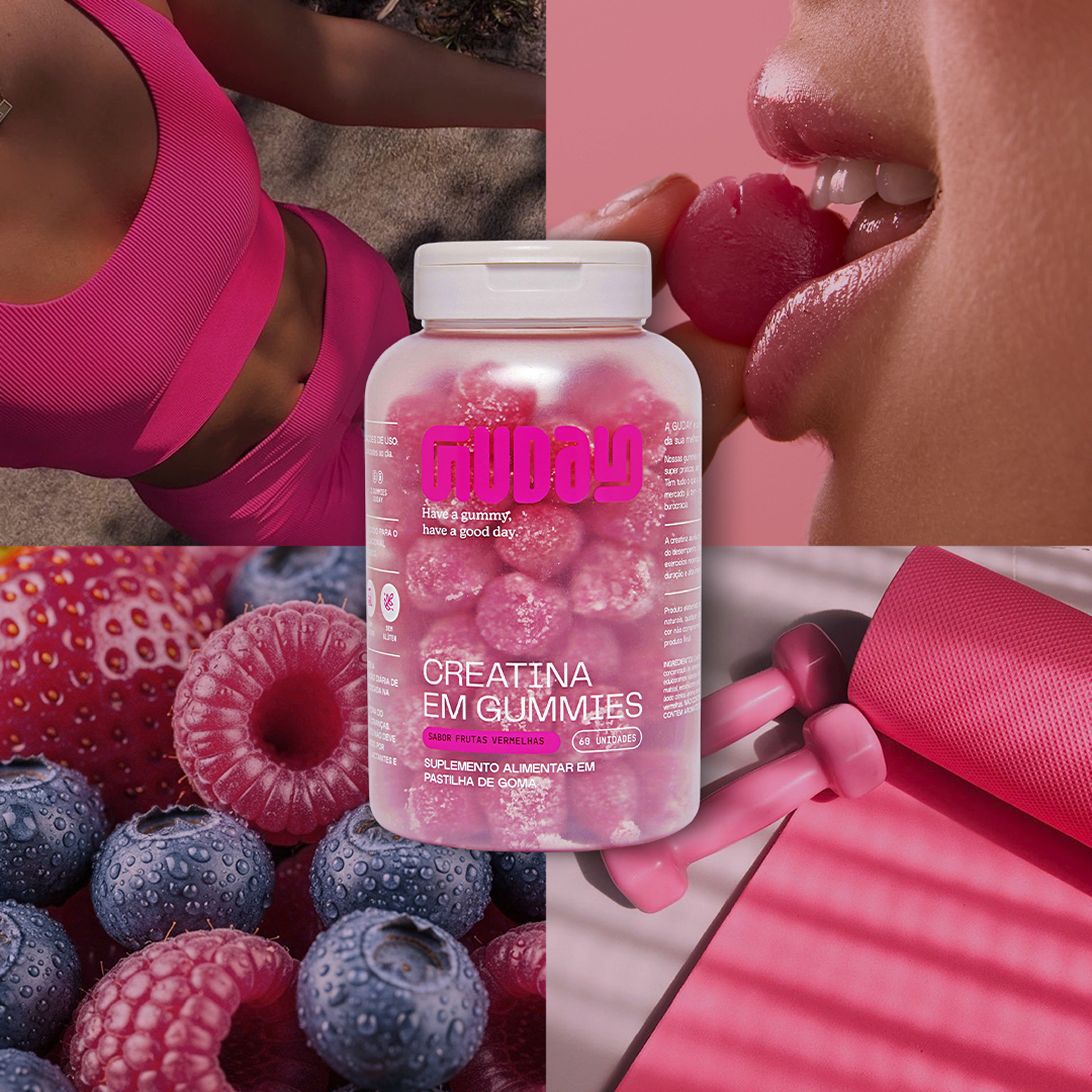 Creatina Maçã Verde + Creatina Frutas Vermelhas 💖💚