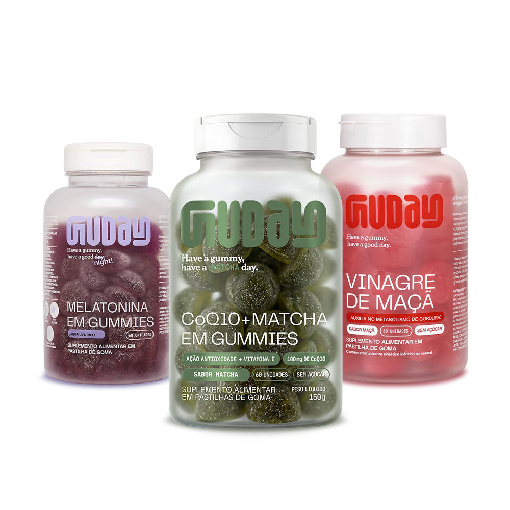 Melatonina + CoQ10 Matcha + Vinagre de Maçã