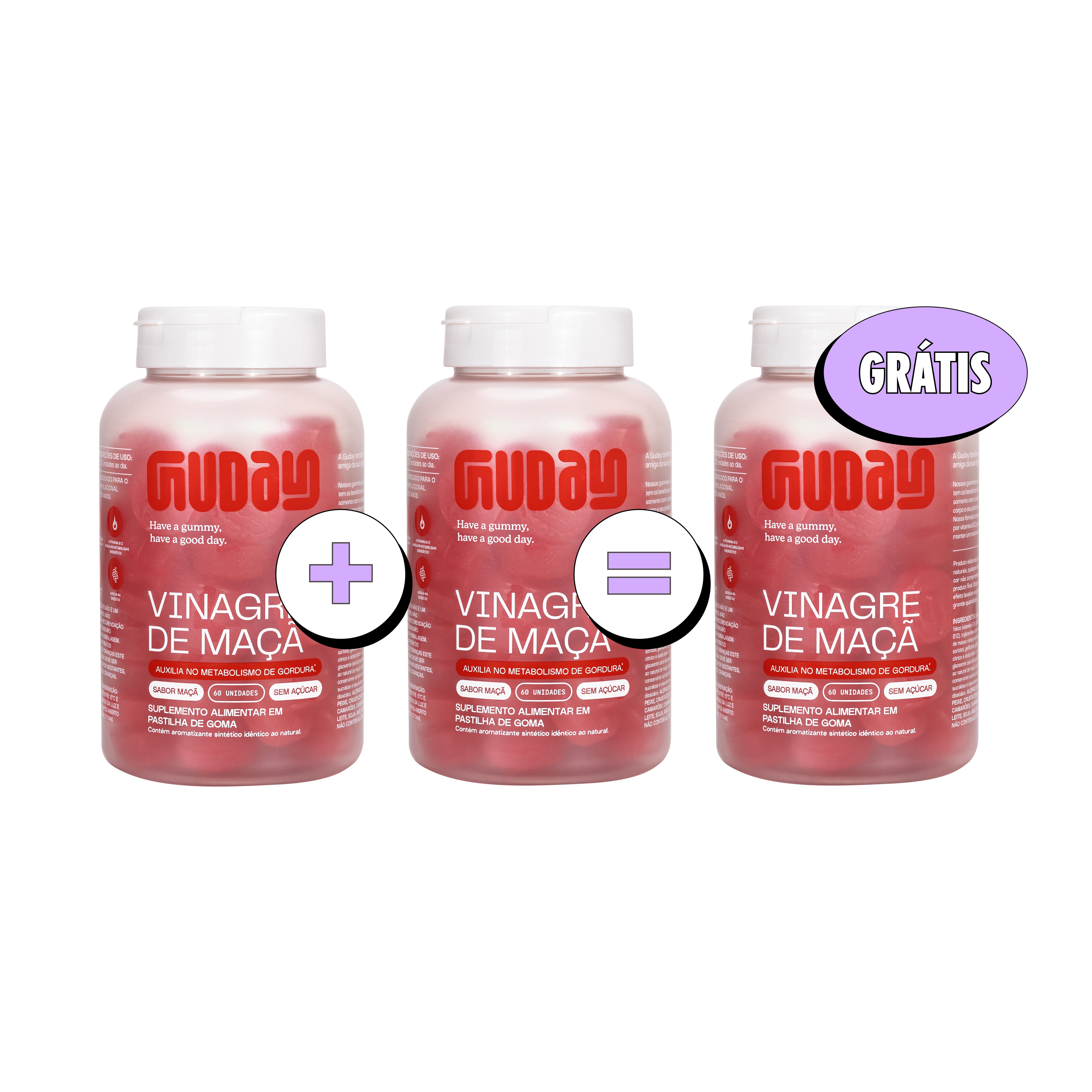 Compre 2, Leve 3 - Vinagre de Maçã & B12