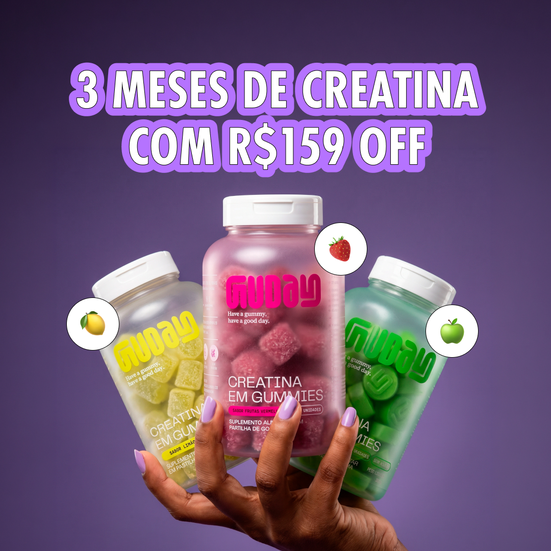 5 RAZÕES PARA ESCOLHER A GUDAY EM VEZ DE CREATINA TRADICIONAL
