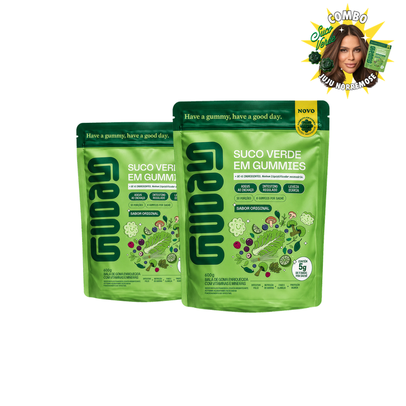 Combo Juju Guday - 2 Suco Verde em Gummies