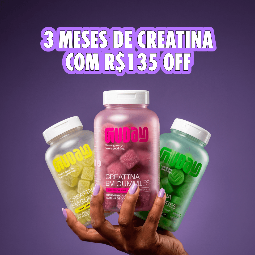 5 RAZÕES PARA ESCOLHER A GUDAY EM VEZ DE CREATINA TRADICIONAL