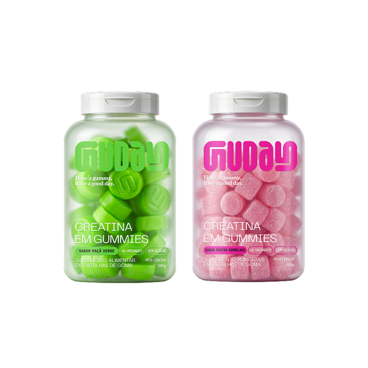 Creatina Maçã Verde + Creatina Frutas Vermelhas 💖💚