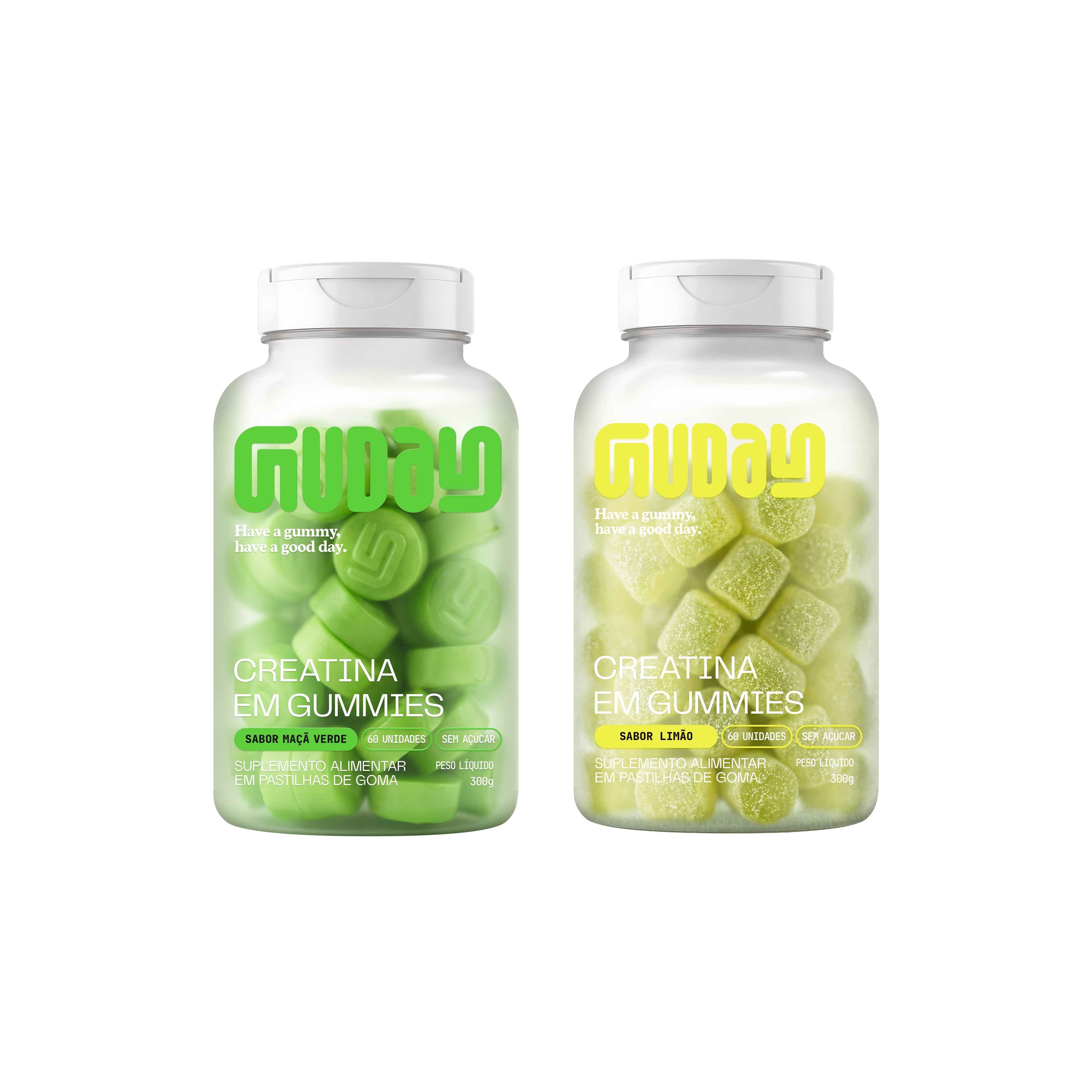 Creatina Maçã Verde + Creatina Limão