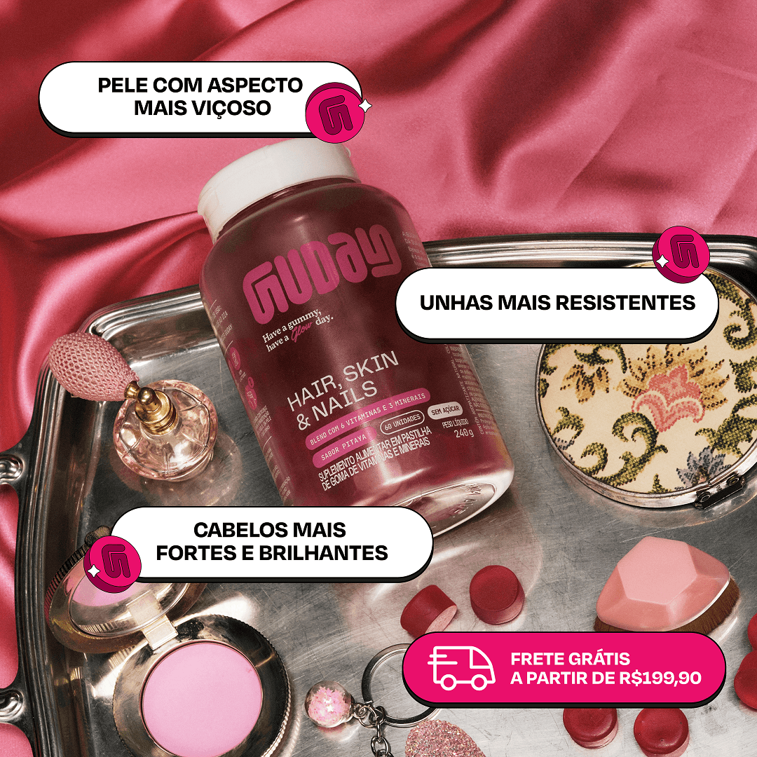 Creatina Frutas Vermelhas + HAIR, SKIN & NAILS 💖💚