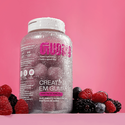 Creatina Gummy Frutas Vermelhas Guday - tabela nutricional