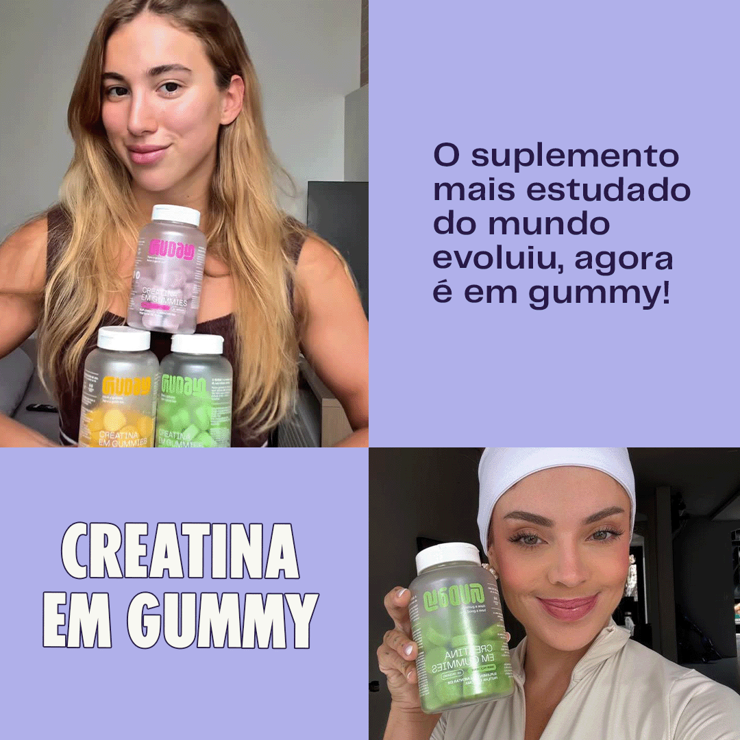 Creatina Gummy Maçã Verde Guday - tabela nutricional
