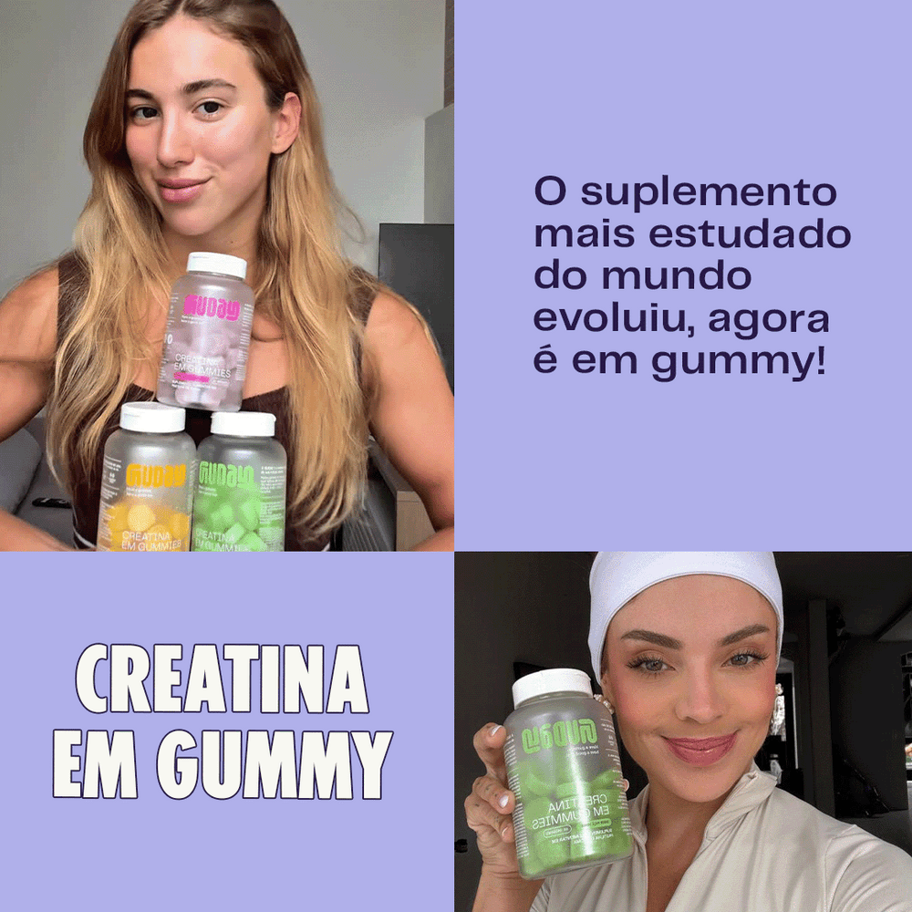 Creatina Gummy Maçã Verde Guday - tabela nutricional