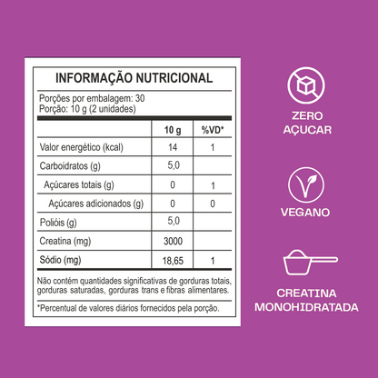 Creatina Oakberry Guã Guday - benefícios Açaí