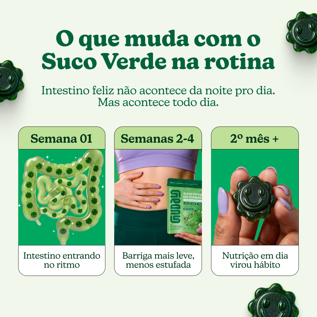 Suco Verde em Gummies (30 un)