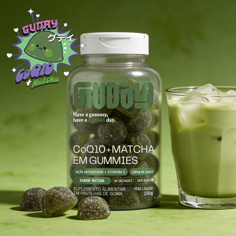 CoQ10 Matcha Guday - detalhe suplemento