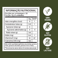 CoQ10 Matcha Guday - tabela nutricional