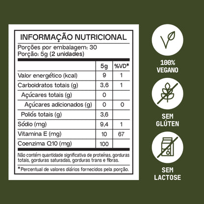 CoQ10 Matcha Guday - tabela nutricional