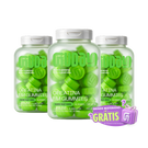 3 potes de Creatina Guday em gummies sabor Maçã Verde com o selo Brinde Misterioso Grátis