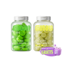 Potes de Creatina Guday em gummies sabores Maçã Verde e Limão com o selo Brinde Misterioso Grátis